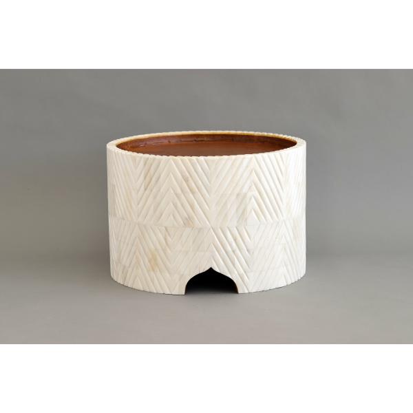 Faiz Cake Stand - Bone Carved