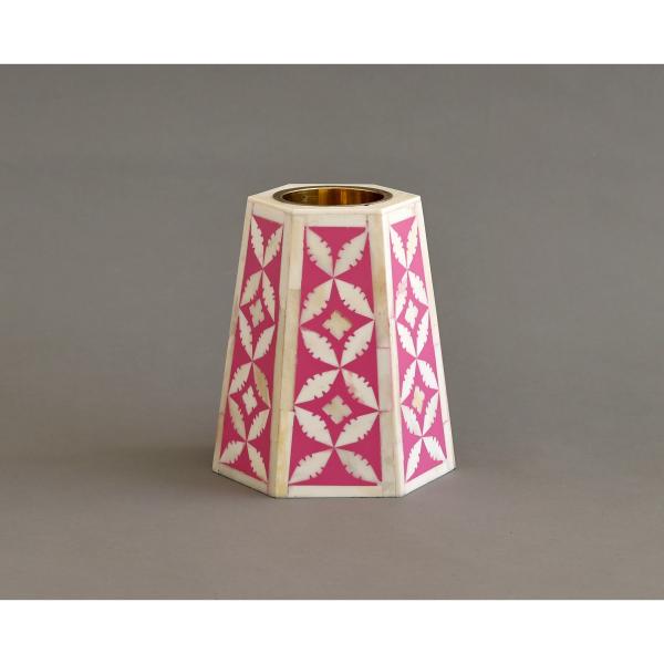 Ines Hexagonal Medkhan - Bone Inlay