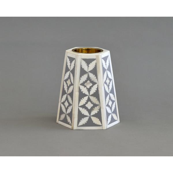 Ines Hexagonal Medkhan - Bone Inlay