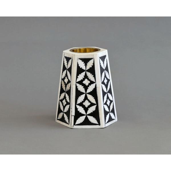 Ines Hexagonal Medkhan - Bone Inlay
