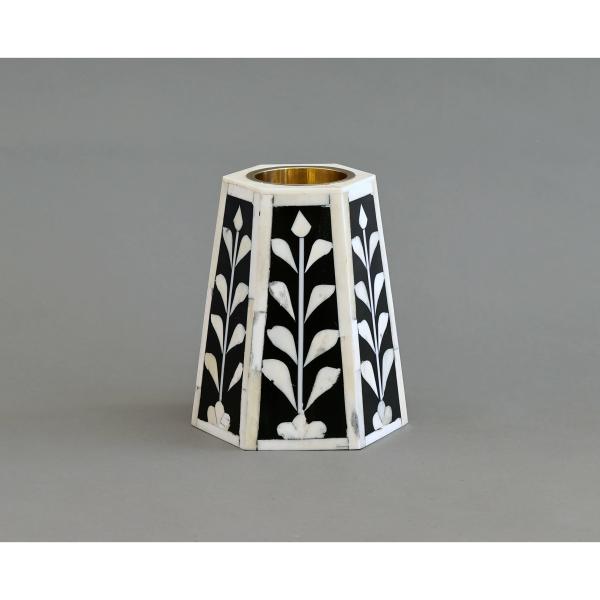 Jamila Hexagonal Medkhan - Bone Inlay