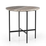 Ava Side Table - Brown Marble