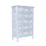 Jade Chest of Drawers - Blue Bone Inlay