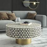 Vaan Coffee Table - Black Bone Inlay