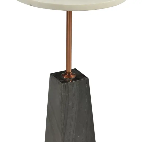Ava Side Table - White Marble