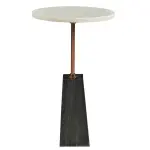 Ava Side Table - White Marble