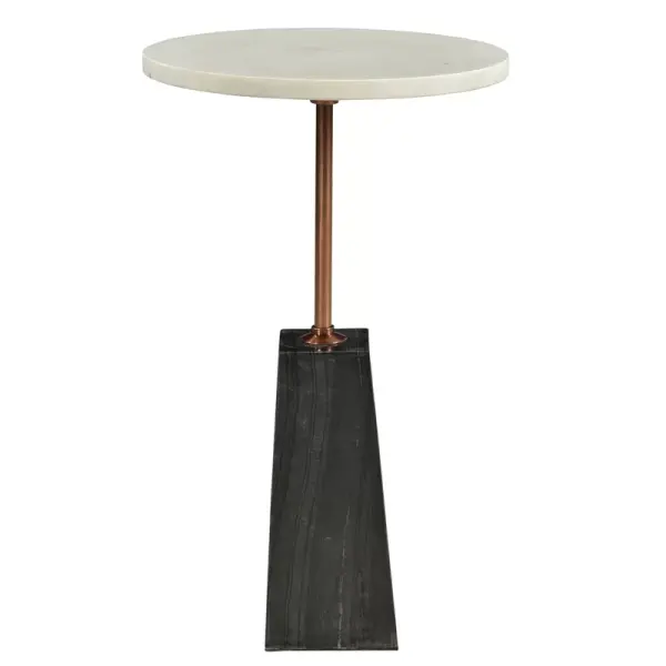 Ava Side Table - White Marble