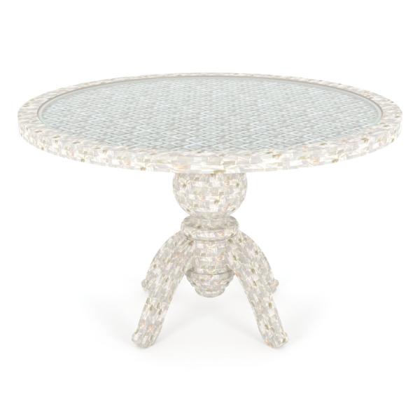 Behrooz Dining Table - Mother of Pearl 4 Seater