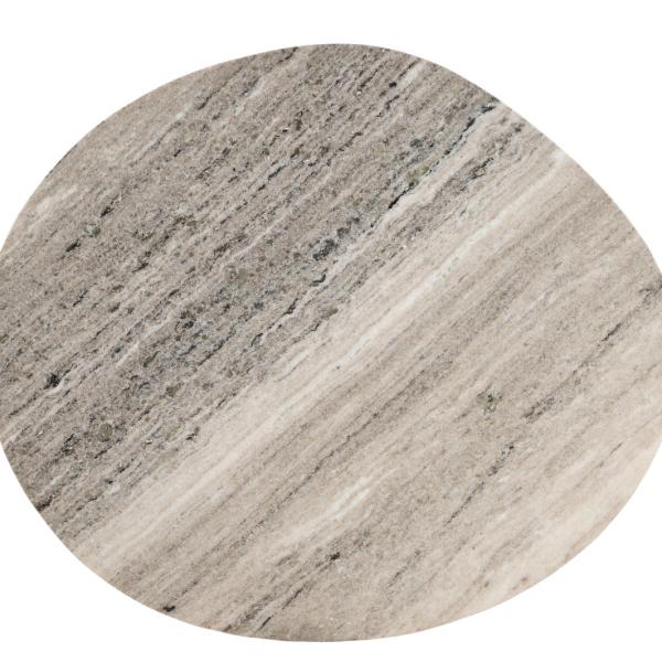 Ava Side Table - Brown Marble