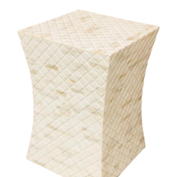 Kirani Side Table - Bone Carved