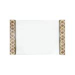 Ella Tray - Brown Wood Inlay