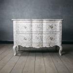 Caprera Chest of Drawers - White Mother of Pearl