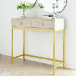 Lasvit Mini Dresser Console - Bone Carved