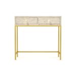Lasvit Mini Dresser Console - Bone Carved