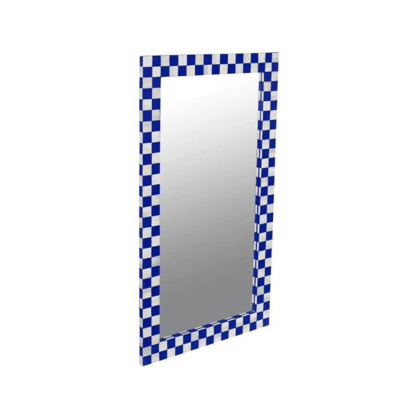 Maze Mirror - Blue Bone Inlay