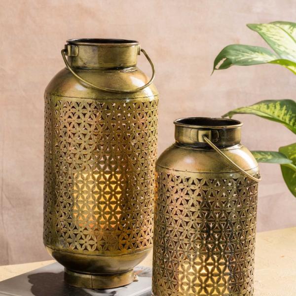 Kara Lantern - Set of 2 Tealight Candle Holder