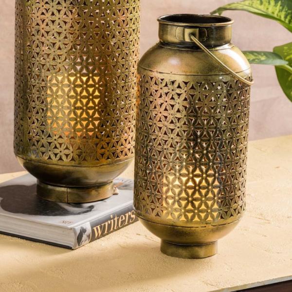 Kara Lantern - Set of 2 Tealight Candle Holder