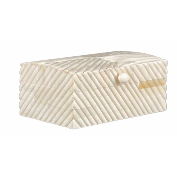 Zoya Small Box - Bone Carved