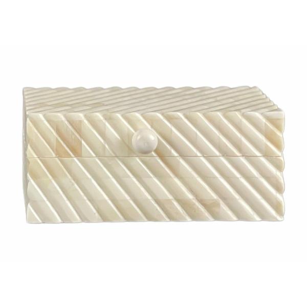 Zari Small Box - Bone Carved