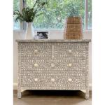 Jade Chest of Drawers - Grey Bone Inlay