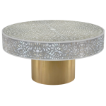 Iris Coffee Table - Grey Mother of Pearl