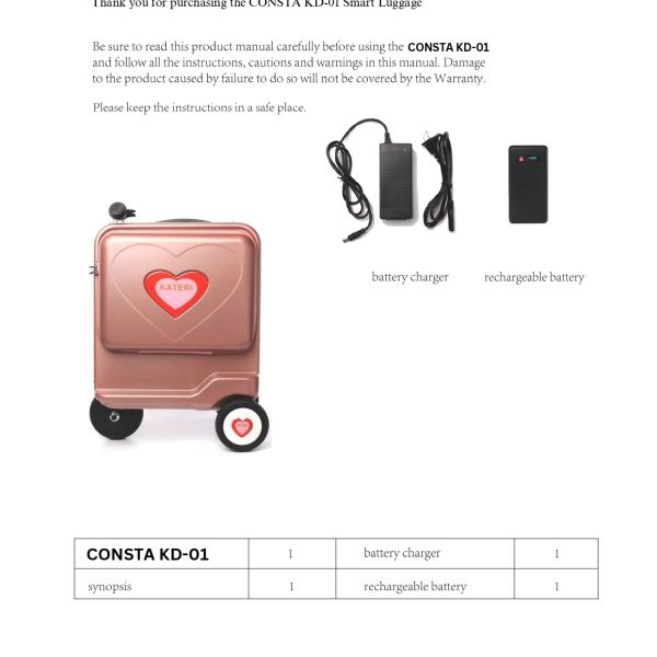Consta Carry-on Electric Luggage Bag