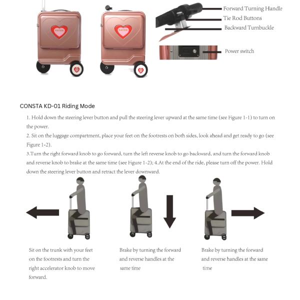 Consta Carry-on Electric Luggage Bag