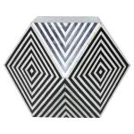 Aryan Side Table - Black & White Bone Inlay