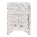 Iris Side Drawer - White Mother of Pearl
