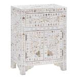 Iris Side Drawer - White Mother of Pearl