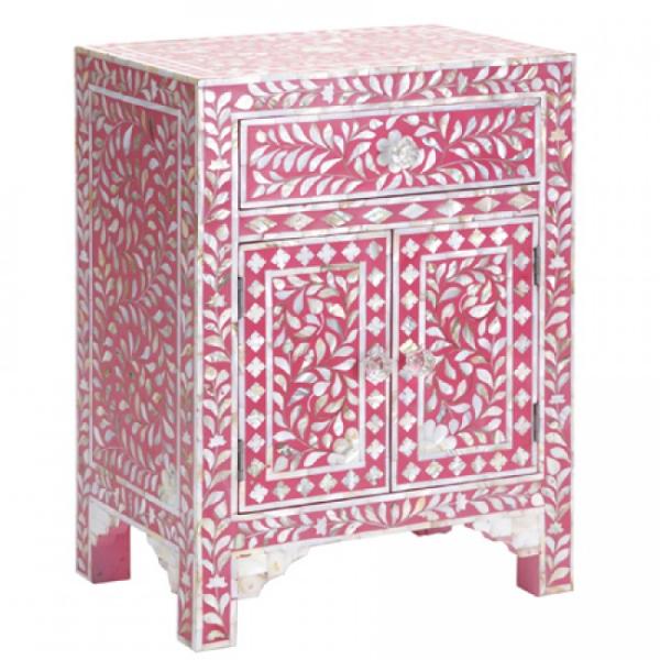 Iris Side Drawer - Pink Mother of Pearl