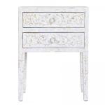 Iris Side Drawer - White Mother of Pearl