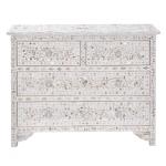 Iris Chest of Drawers - White Mother of Pearl