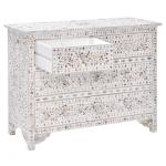Iris Chest of Drawers - White Mother of Pearl