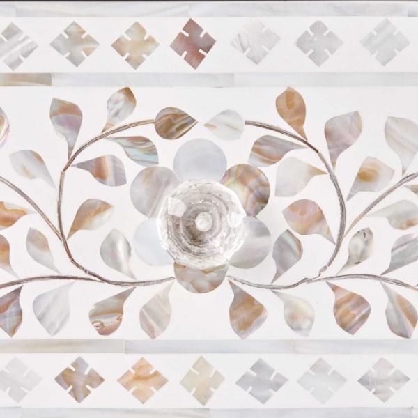 Iris Chest of Drawers - White Mother of Pearl