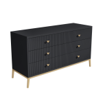 Piccolo Big Chest of Drawers -  Black Wood