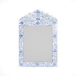 Jade Mirror - Blue Bone Inlay