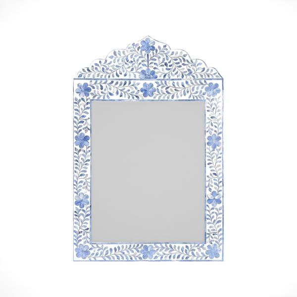Jade Mirror - Blue Bone Inlay