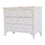 Iris Chest of Drawers - White Mother of Pearl