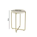 Farid Side Table - White Marble