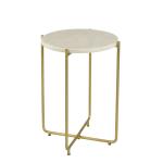 Farid Side Table - White Marble