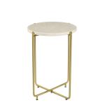 Farid Side Table - White Marble