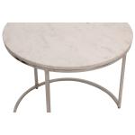 Naya Nesting Side Table - White Marble