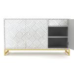 Ameerah Cabinet - Grey & White Bone Inlay
