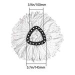 Thickened Fine Fiber Cotton Gauze Head Triangle Rotating Mop Head Replacement For Vileda O-cedar Mops