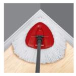 Thickened Fine Fiber Cotton Gauze Head Triangle Rotating Mop Head Replacement For Vileda O-cedar Mops