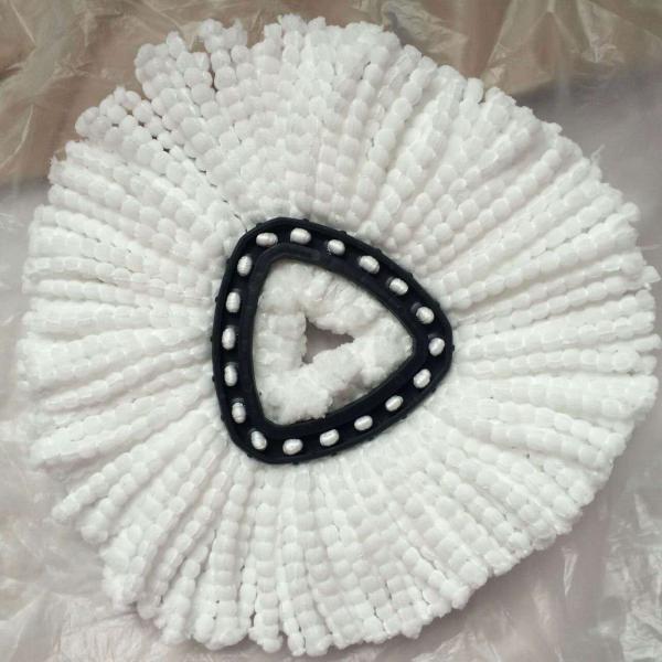 Thickened Fine Fiber Cotton Gauze Head Triangle Rotating Mop Head Replacement For Vileda O-cedar Mops