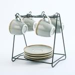 Ceramic Coffee Cup And Saucer