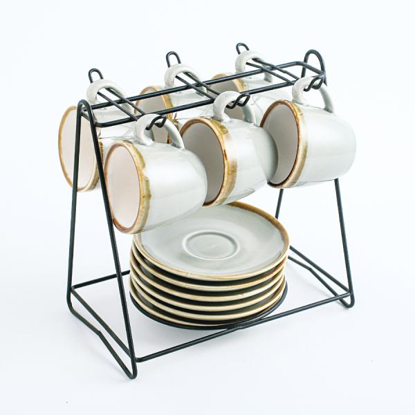 90 ml Ceramic Coffee Cup And Saucer