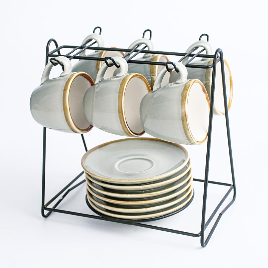 90 ml Ceramic Coffee Cup And Saucer